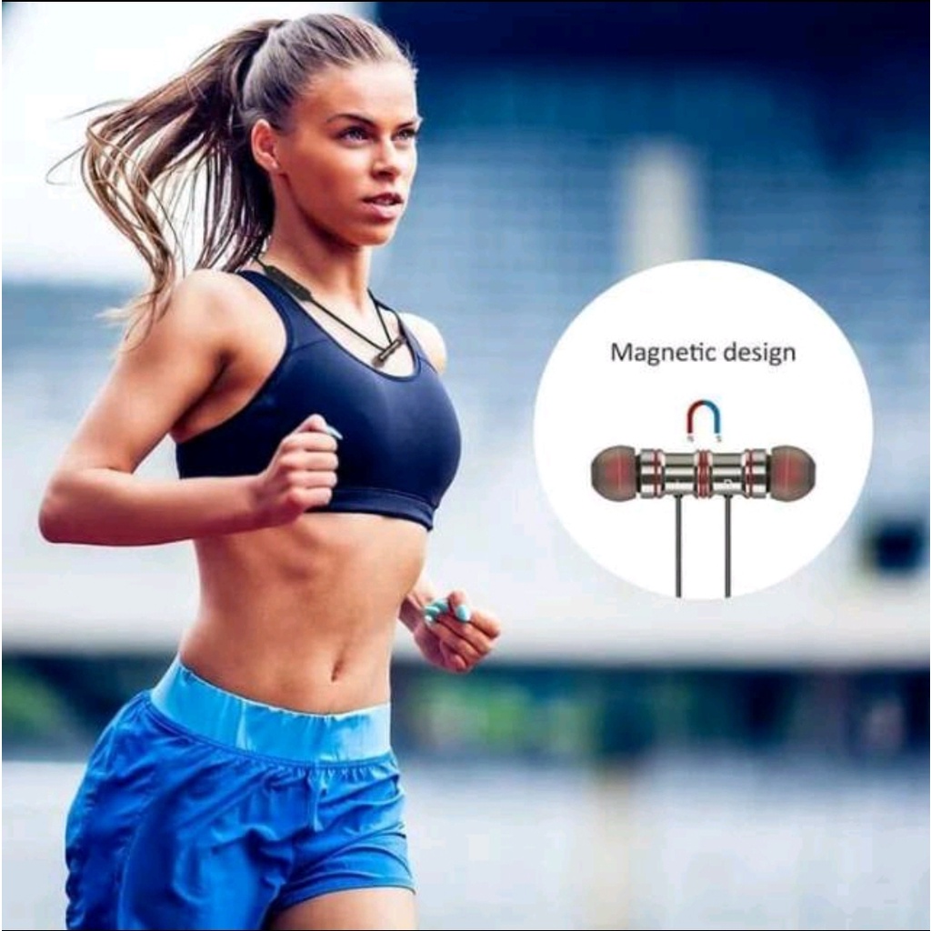 HEADSET BLUETOOTH MAGNET SPORT - SPORT WIRELESS MAGNETIC - BC