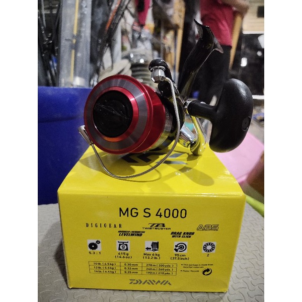 Reel daiwa mgs pilihan 2000 2500 3000 4000 dus kuning