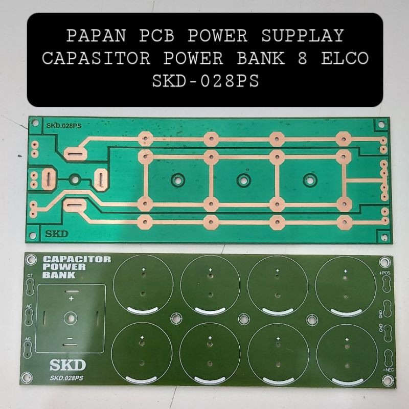 Papan PCB 8 Elco Elko PSU SKD-028PS Power Bank