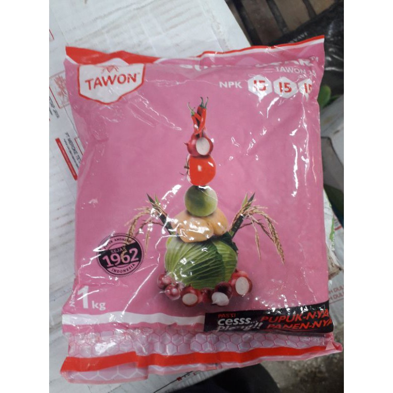 NPK TAWON 15-15-15 KEMASAN PABRIK 1kg