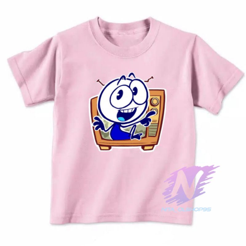 baju kaos anak karakter pencilmation kartun Yt