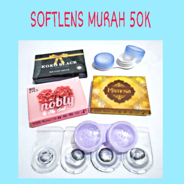 Softlens Mimosa Nobly Koko Black Shopee Indonesia