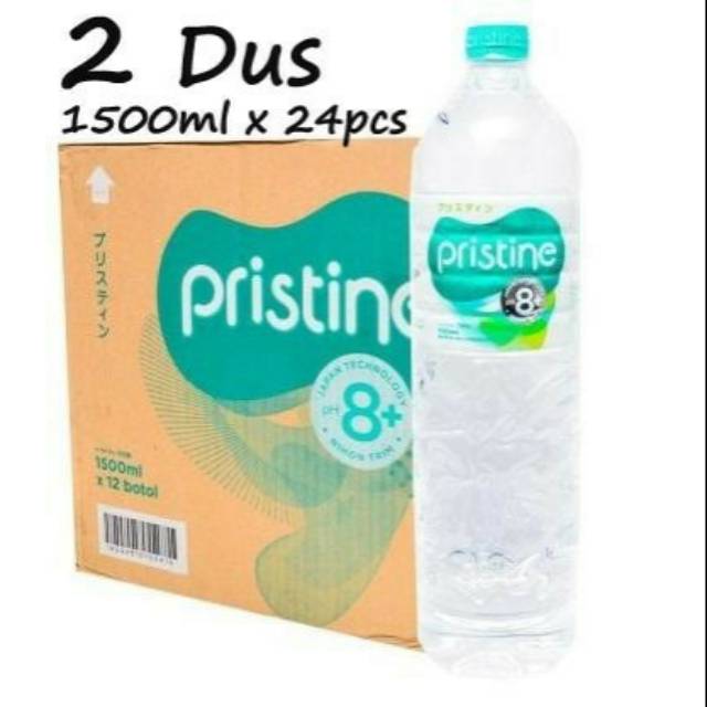  Pristine  8 water 1500ml x 24 botol  air  minum pristine  