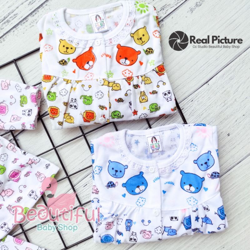 Setelan Baju Bayi Panjang Motif Panda / Setelan Piyama Bayi Perempuan / Baju Bayi Merk Yeiko / Baju Bayi Perempuan / Baby.ou_