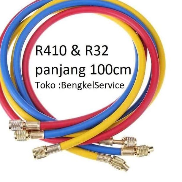 ㆊ Selang Manifold R410,R32 Khusus | Selang Manifol Manipol Khusus R410 R32 Pengisian Freon レ