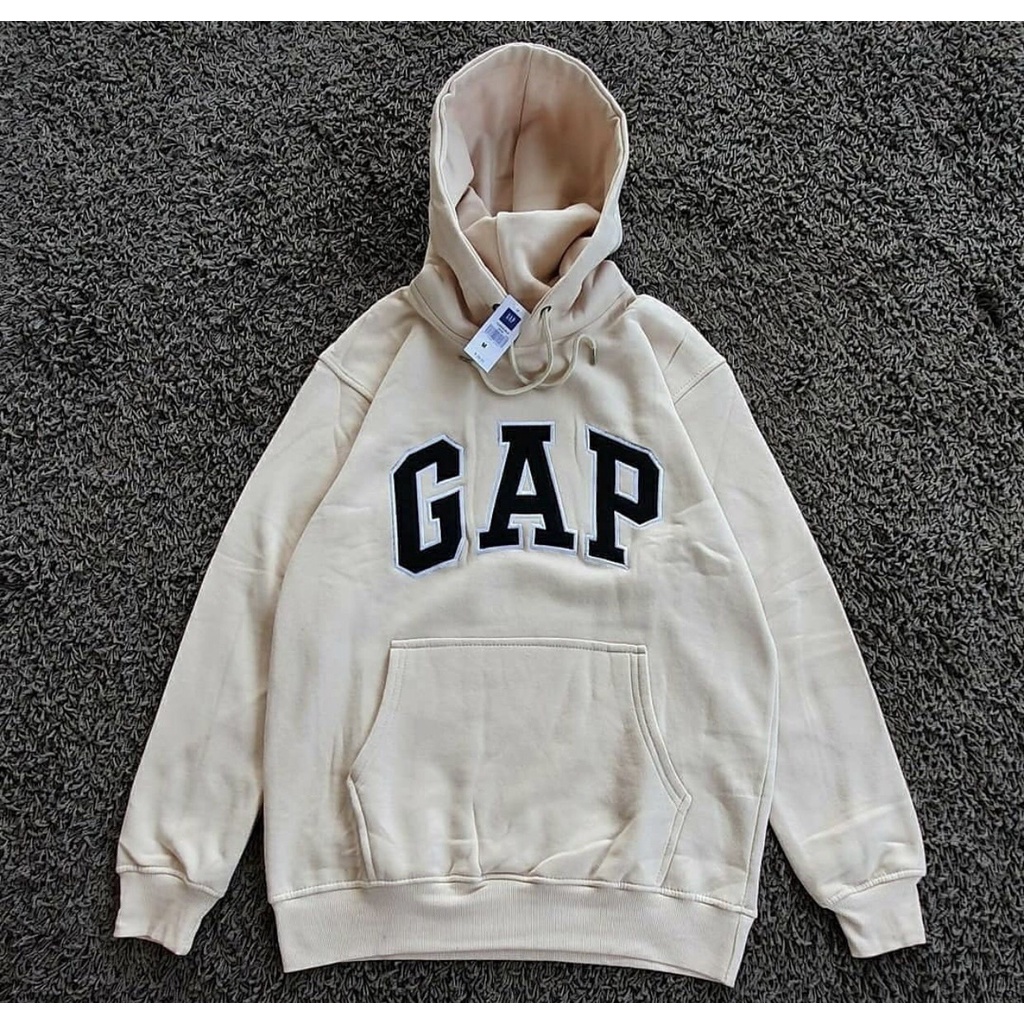 SWEATER HOODIE GAP CREAM JACKET STREETWEAR HYPE PREMIUM BORDIR FULLTAG &amp; LEBEL - BANYAK VARIASI WARNA BEST SELLER