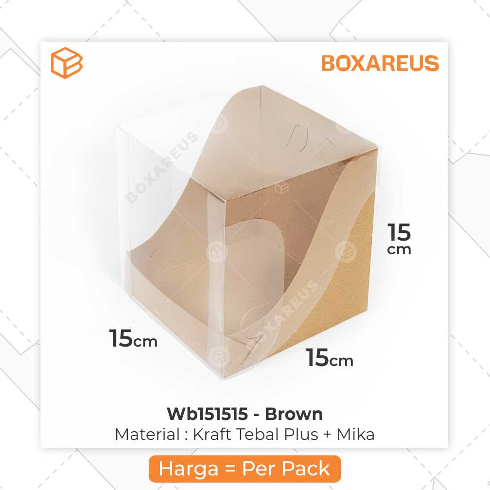 Box Mika Kotak Kue Cake Packaging Cookies Dus Bolu Mini Chiffon | WB151515