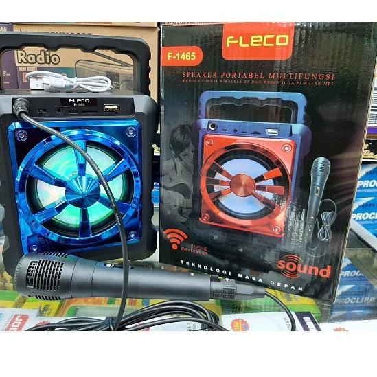 PROMO SPEAKER WIRELESS FLECO F-1465/ SPEAKER BLUETOOTH F-1465 + MIC FC PROMO