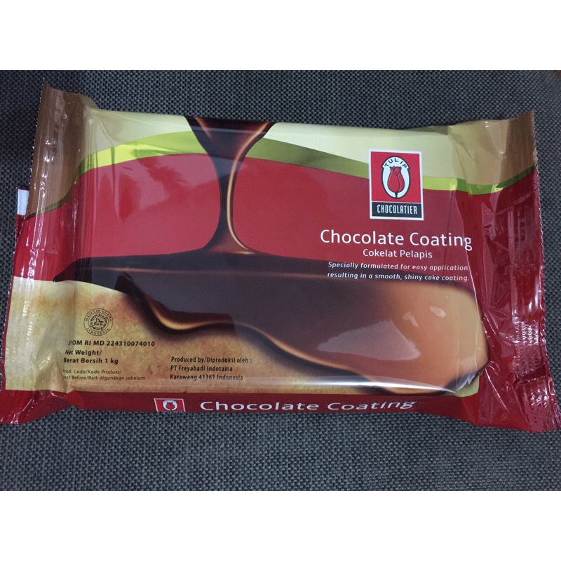 Tulip Chocolate Coating 1 kg Cokelat Compound Coklat Pelapis Kue