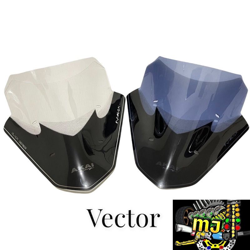 Winshield Nmax Vektor Akai Black series / Visor Nmax Model Vektor Akai Black Series-mj_motorshop