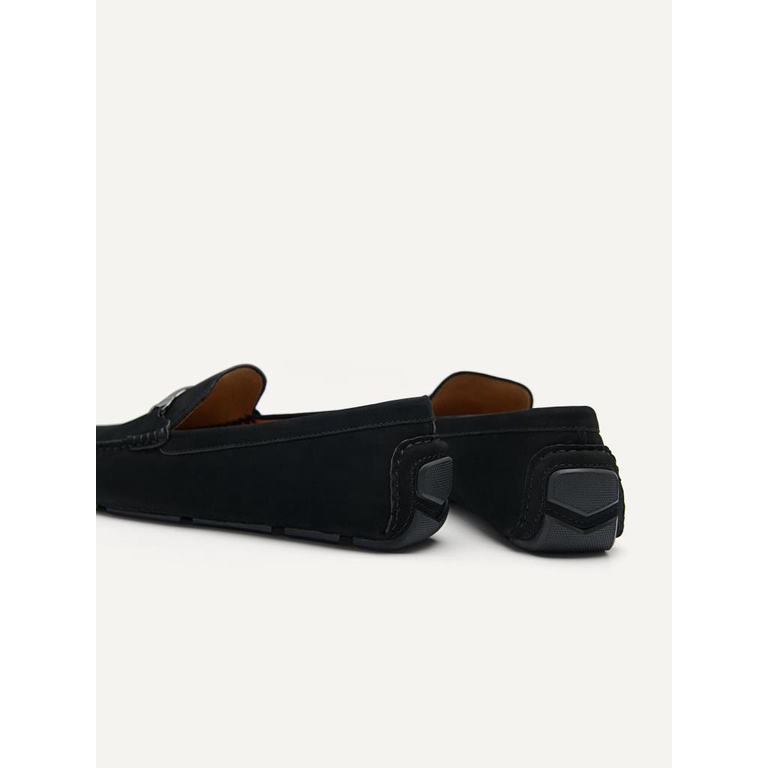 PM167 SEPATU PANSUS PEDRO PRIA ORIGINAL LOAFER KULIT BRANDED HITAM