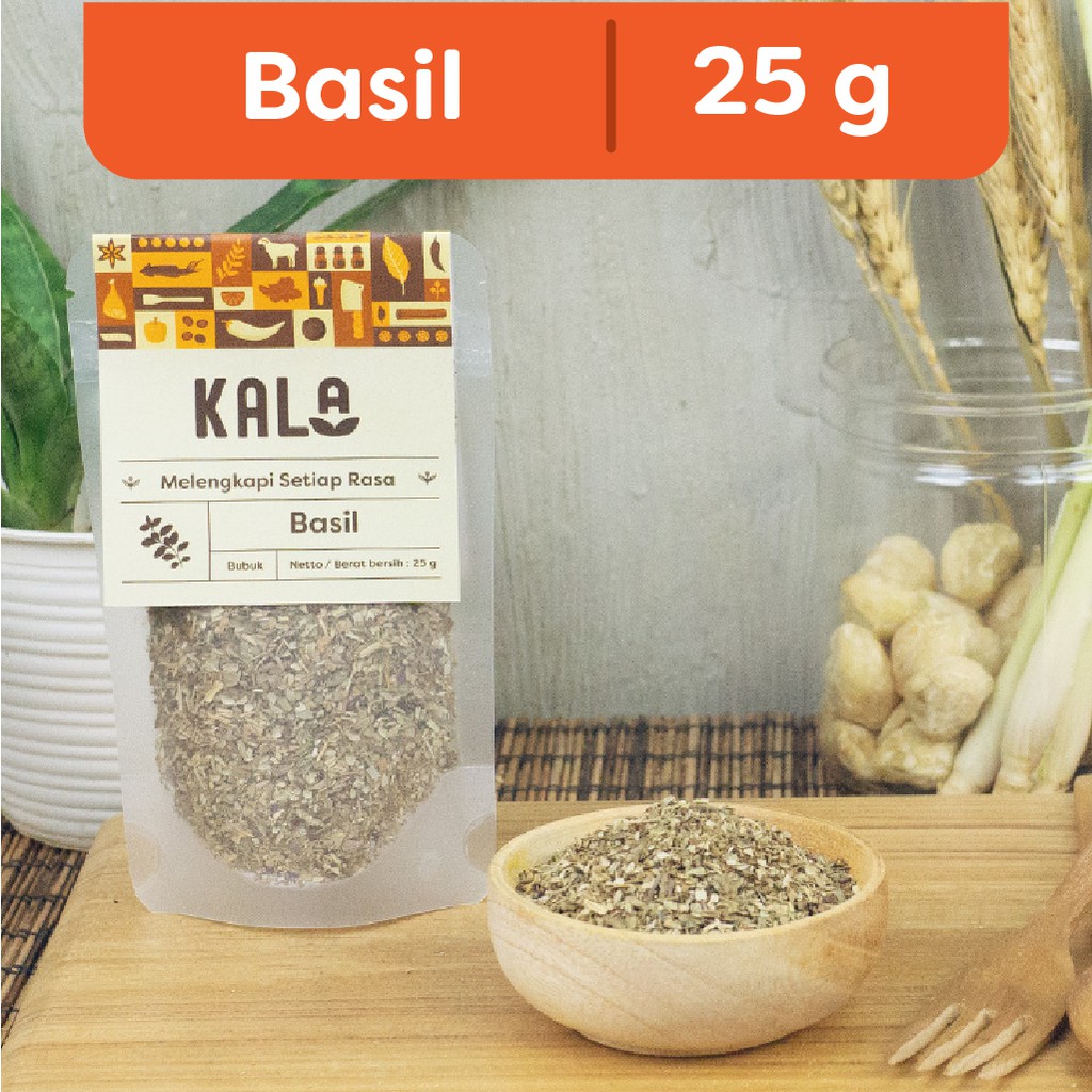 

Basil Bubuk 25 gram Bumbu bubuk Murni Daun Basil Kering