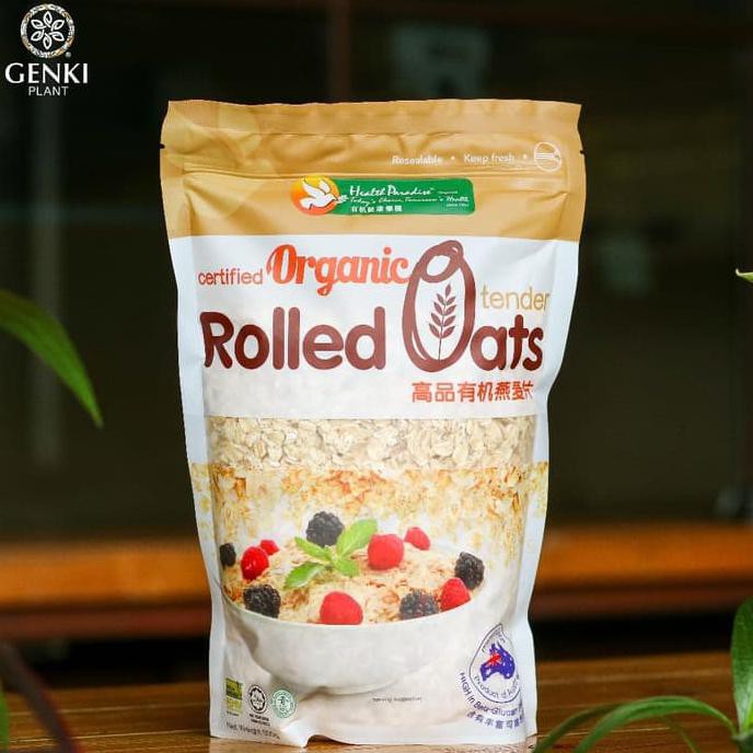 

HEALTH PARADISE ORGANIC TENDER ROLLED OAT - 500G