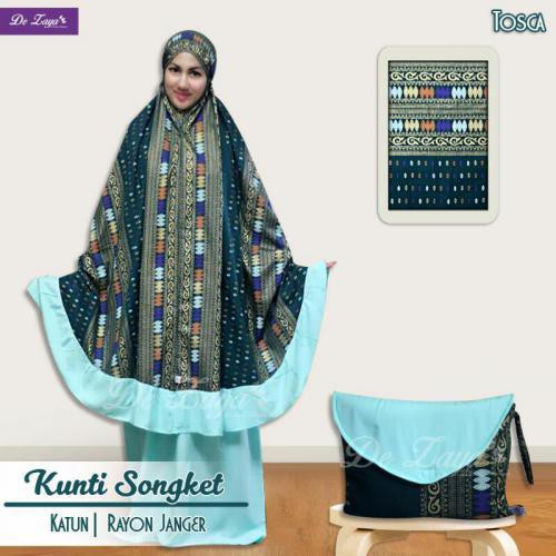 MUKENASONGKET KUNTI ATAS SONGKET BABY BLUE | |BAJU PAKAIAN WANITA MURAH CODE : 6 915 78