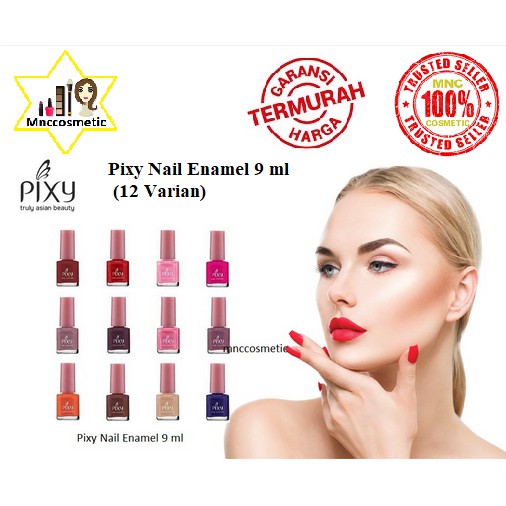  Pixy  Nail Enamel 9 ml 12 Varian Shopee Indonesia