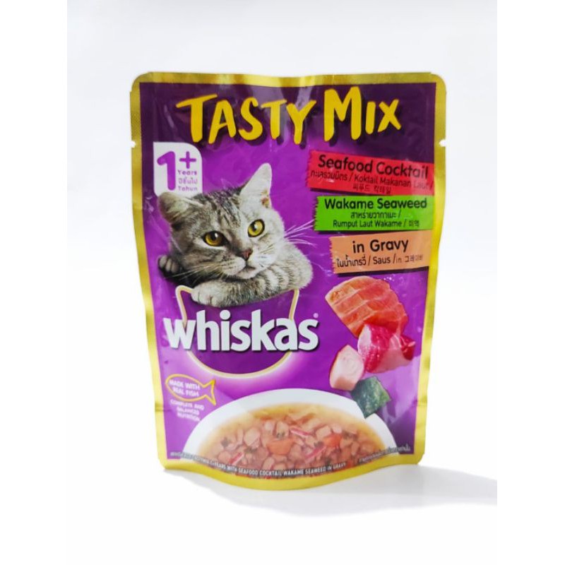 

WHISKAS POUCH TASTY MIX SEAFOOD COCKTAIL 80GR