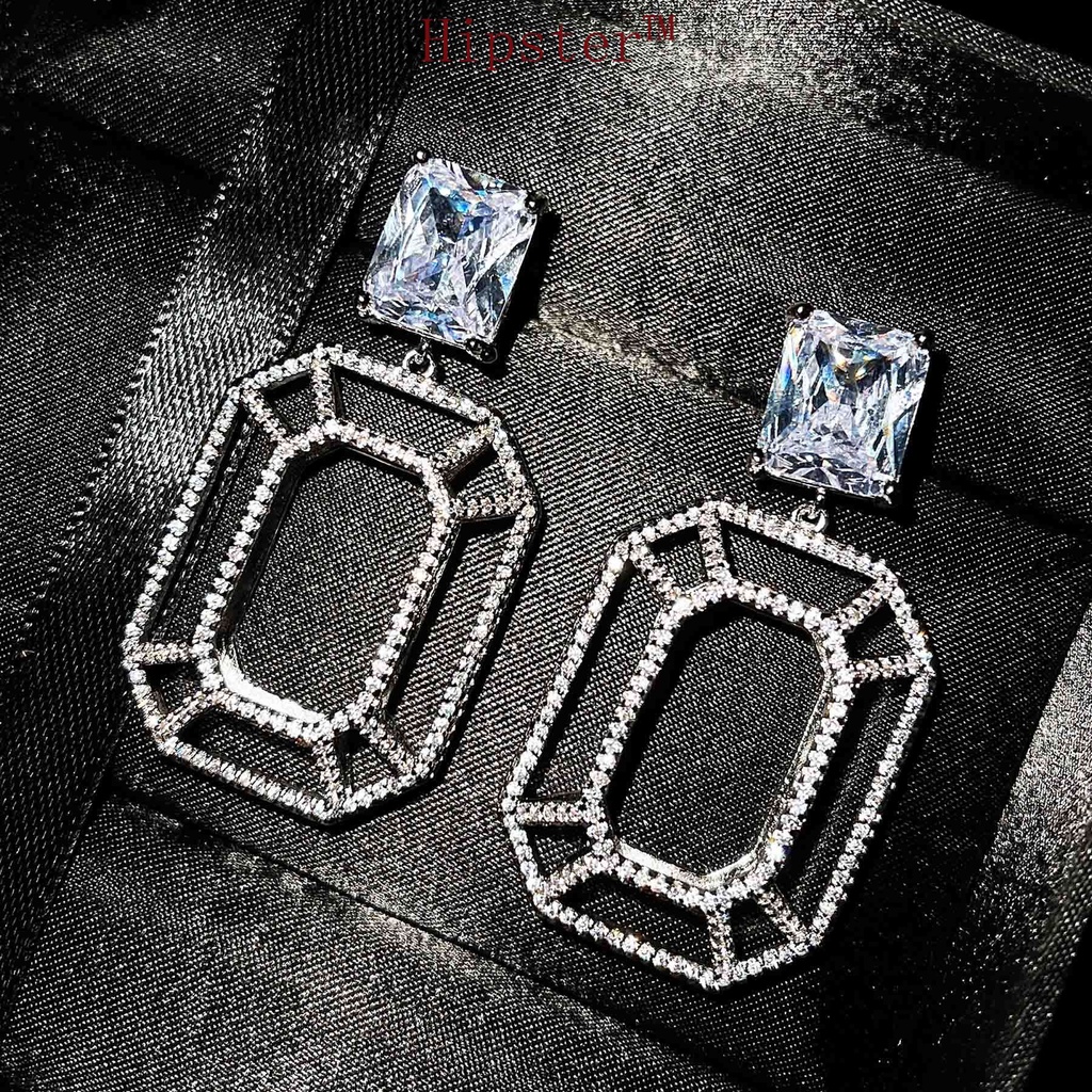 Fashion Hot Sale Creative Design Leopard Super Fairy Dream Geometric Gem Large Earrings