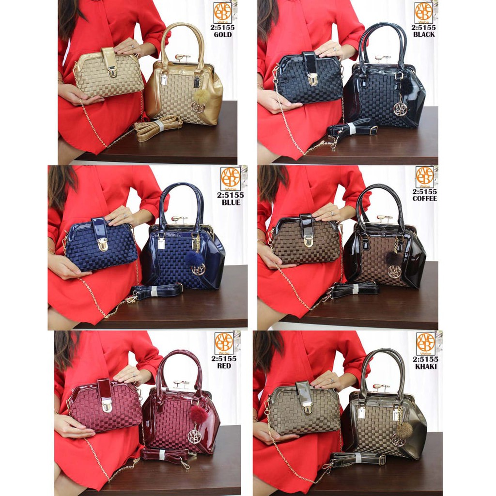 Tas WEBE SET 5155 CVB 57 batam impor original fashion branded reseller sale