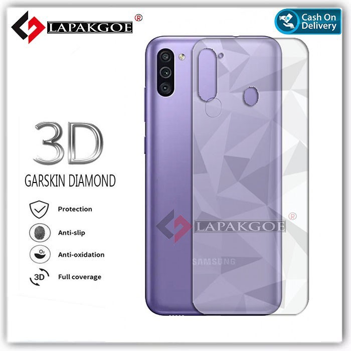 SAMSUNG A23 M23 5G M12 M10 M20 M30 M30S ANTI GORES BELAKANG SKIN DIAMOND, GARSKIN MOTIF 3D SPIRAL BERLIAN ANTI JAMUR PELINDUNG BELAKANG