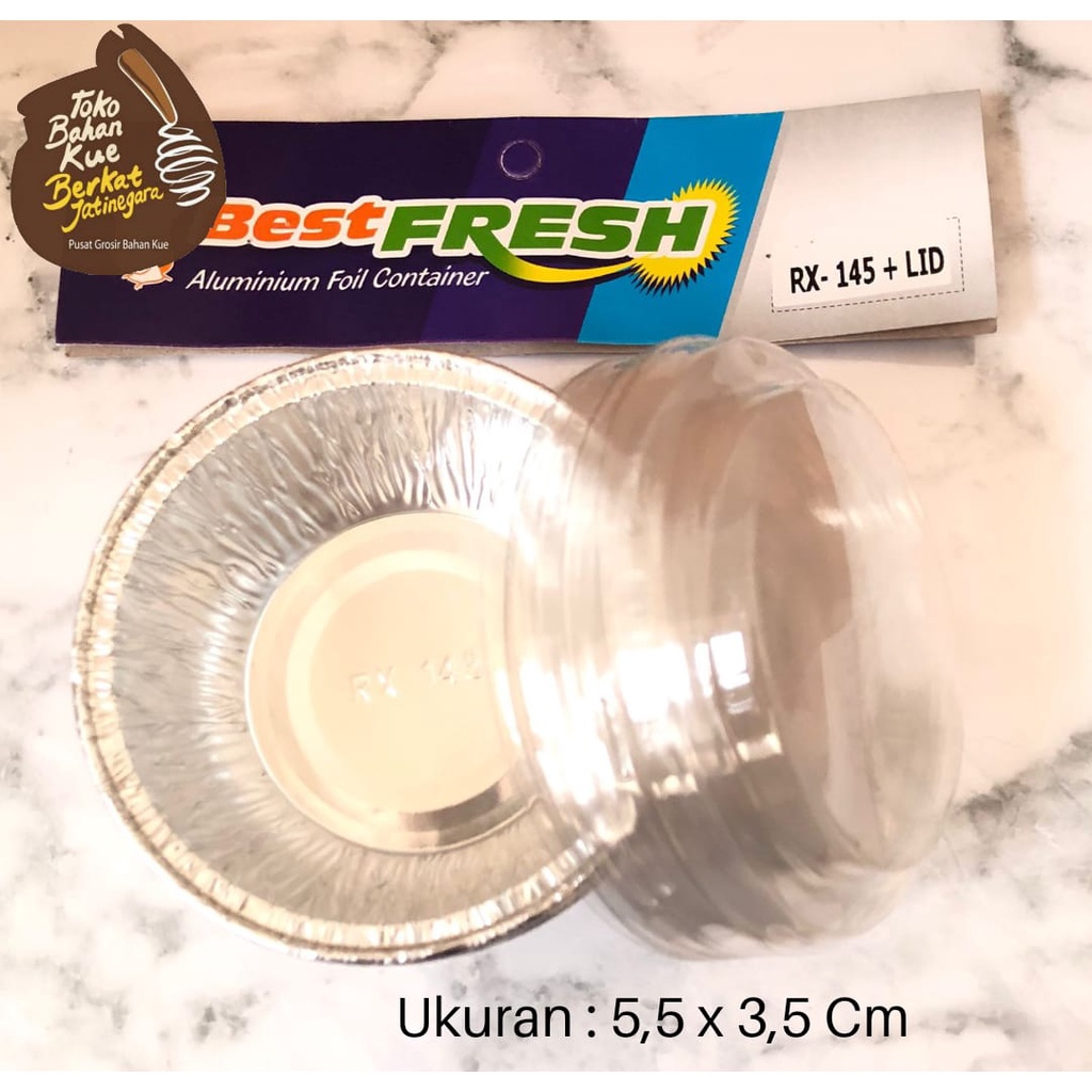 BEST FRESH RX 145  + LID ALU TRAY / TANPA TUTUP ISI 10 PCS / ALUMINIUM FOIL