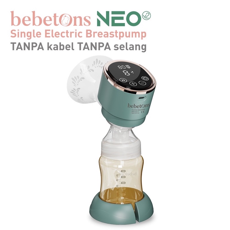 READY BEBETONS NEO V2 Rechargeable Single electric Breast Pump / Pompa ASI Elektrik Portable