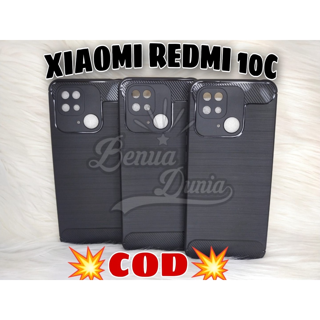 CASE IPAKY KARBON XIAOMI REDMI 10C // SOFTCASE IPAKY KARBON BLACK ONLY REDMI 10C - BD