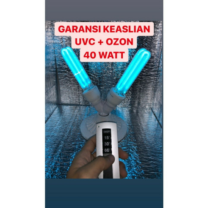 LAMPU UVC STERILIZER 20WATT / LAMPU UVC OZONE DESINFECTANT - REMOTE - 20WATT