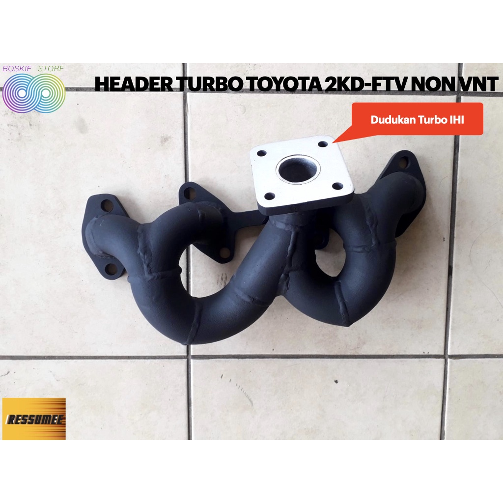 Header Fortuner Innova Diesel Turbo 2KD-FTV non VNT Standard IHI RHF - IHI RHF-4