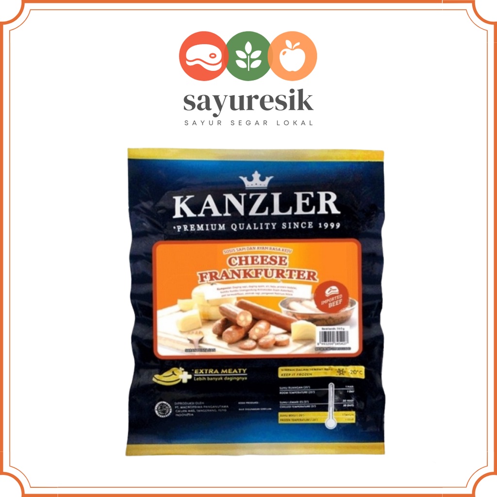 

[Pasar Kota Gresik] Frozen Food Sosis Cheese Frankfurter Kanzler