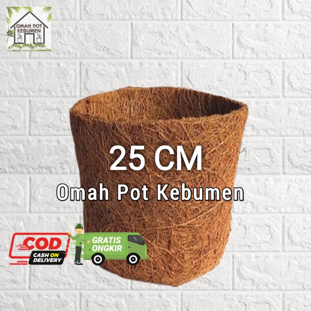 POT UKURAN 25CM SABUT KELAPA POT BESAR SERABUT KELAPA