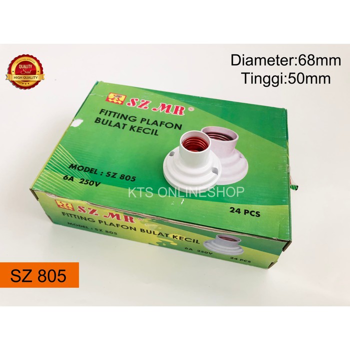 Fitting Lampu Plafon Bulat Kecil SZMR 805 / Fitting Flafon Bulat