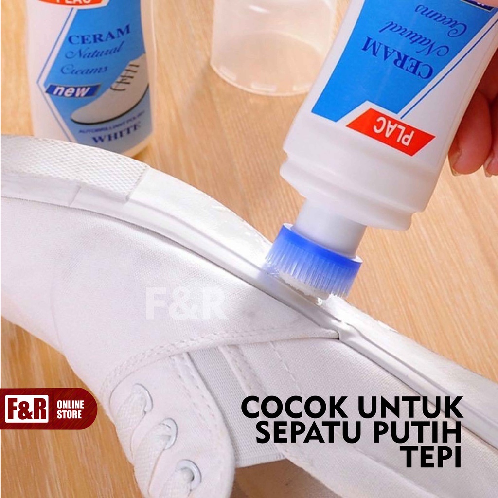 Pembersih Sepatu Putih Penghilang Noda Pemutih Sepatu White Perawatan Sepatu Tas Bag Shoes Cleaner