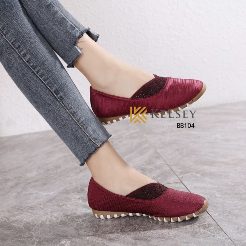 Kelsey Sepatu Flat Shoes Wanita  BB104