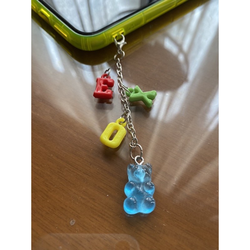 [CUSTOM] gummy bear keychain + nama