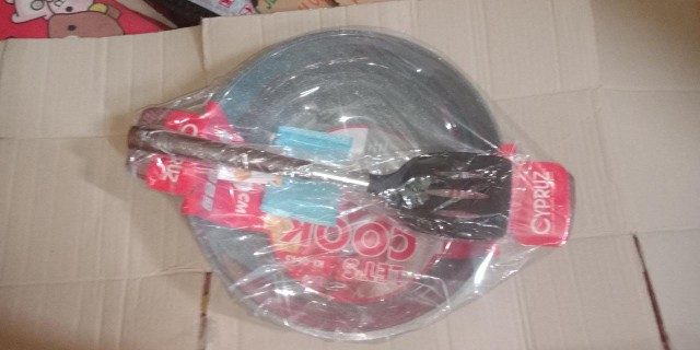 Cypruz Am0995 Am0996 Am0997  Spatula Turner Lubang Gagang Motif Kayu Spatula Sutil Sodet