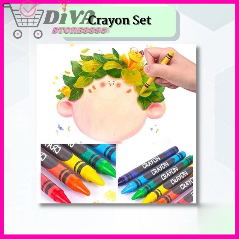 Pensil Warna Crayon Set 208 Pcs Alat Menggambar Mewarnai Anak PENCIL CRAYON ANAK LENGKAP