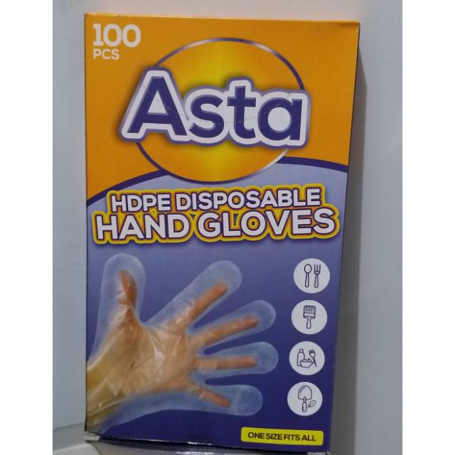 Hand glove plastik /sarung tangan plastik isi 100 pcs