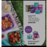 tropical fiesta isi 9 pcs, by tupperware free 3 pcs include inner box.....