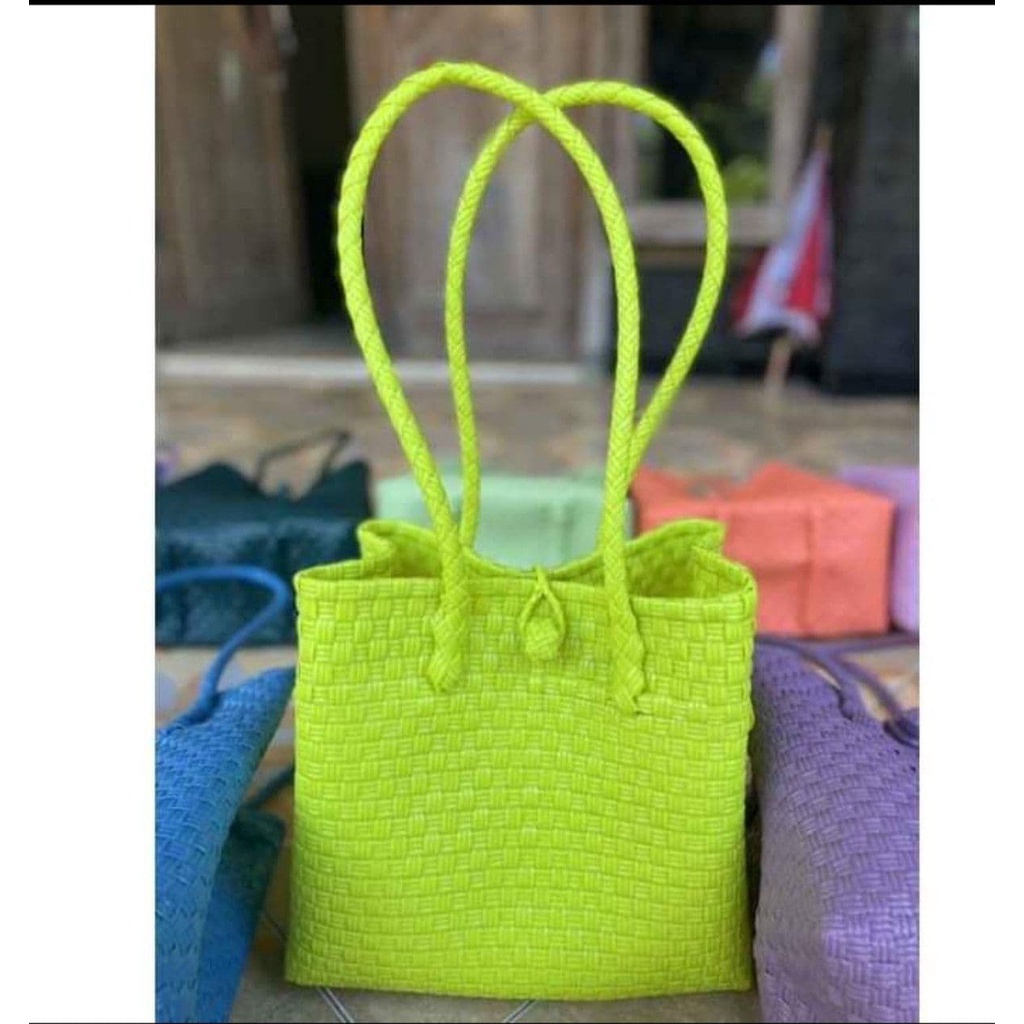 TAS JALI POLOS SIZE SMALL (S) / TAS BELANJA ANYAMAN PLASTIK SINTETIS