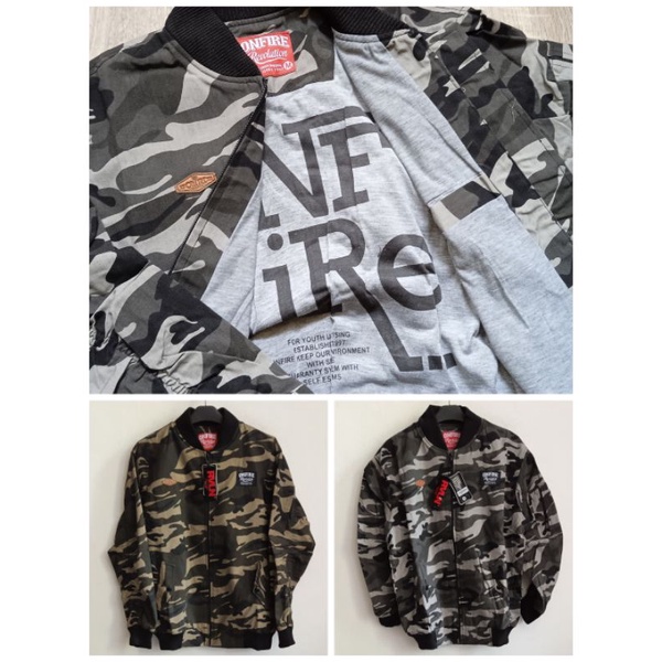 Onfire Jaket Canvas Parka Bomber Jaket Pria