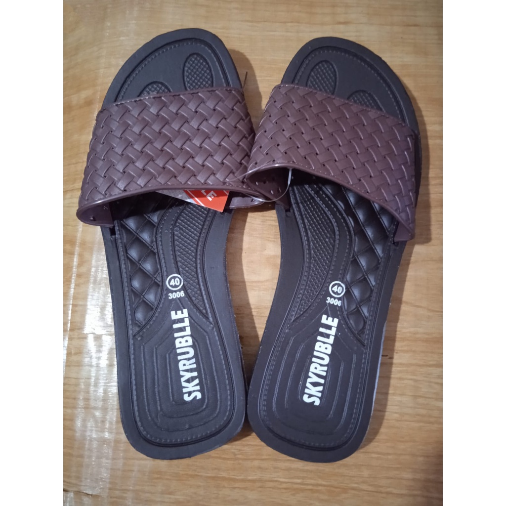 (COD) Sandal Kokop Teplek Wanita Karet Shevano 3006