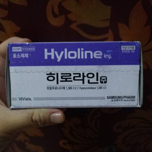 Hyaluronidase hyloline (penghapus filler)