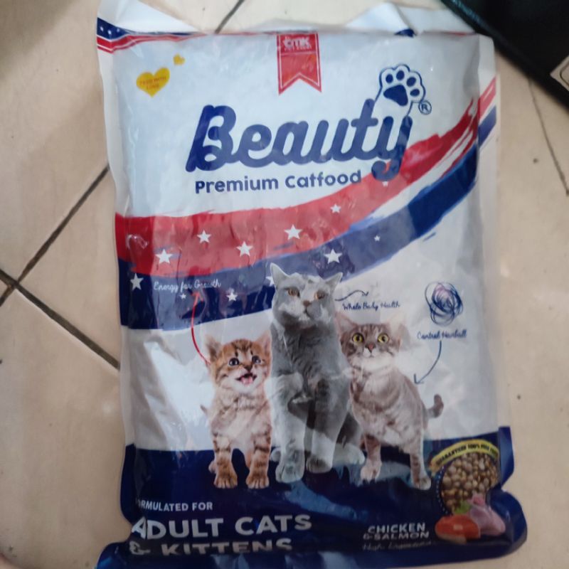 Makanan Kucing Cocok untuk anak dan dewasa Beauty Cat food 1kg