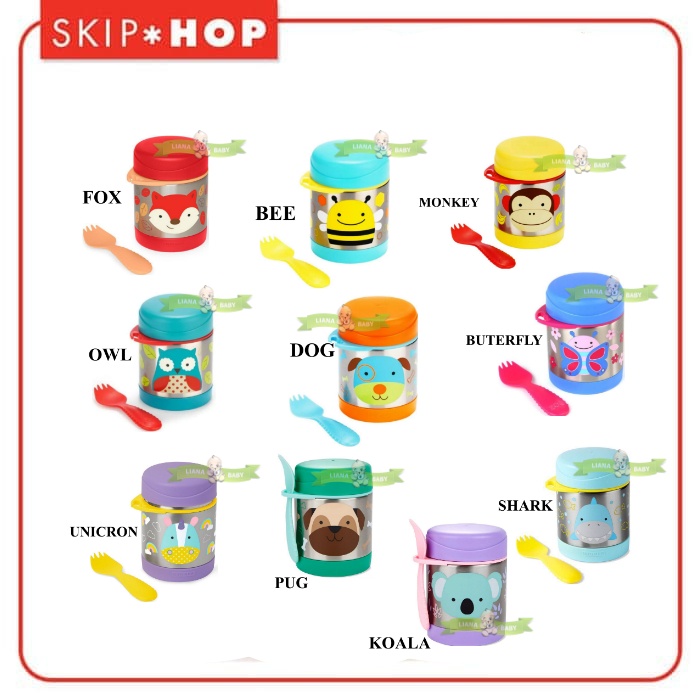 MAK218 TERMOS MAKAN SKIP HOP ZOO INSULATED FOOD JAR