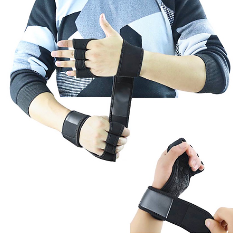Sarung Tangan Angkat Beban Gym Fitness Wirsthand Strap Hand Boomhand Safety Anti Slip