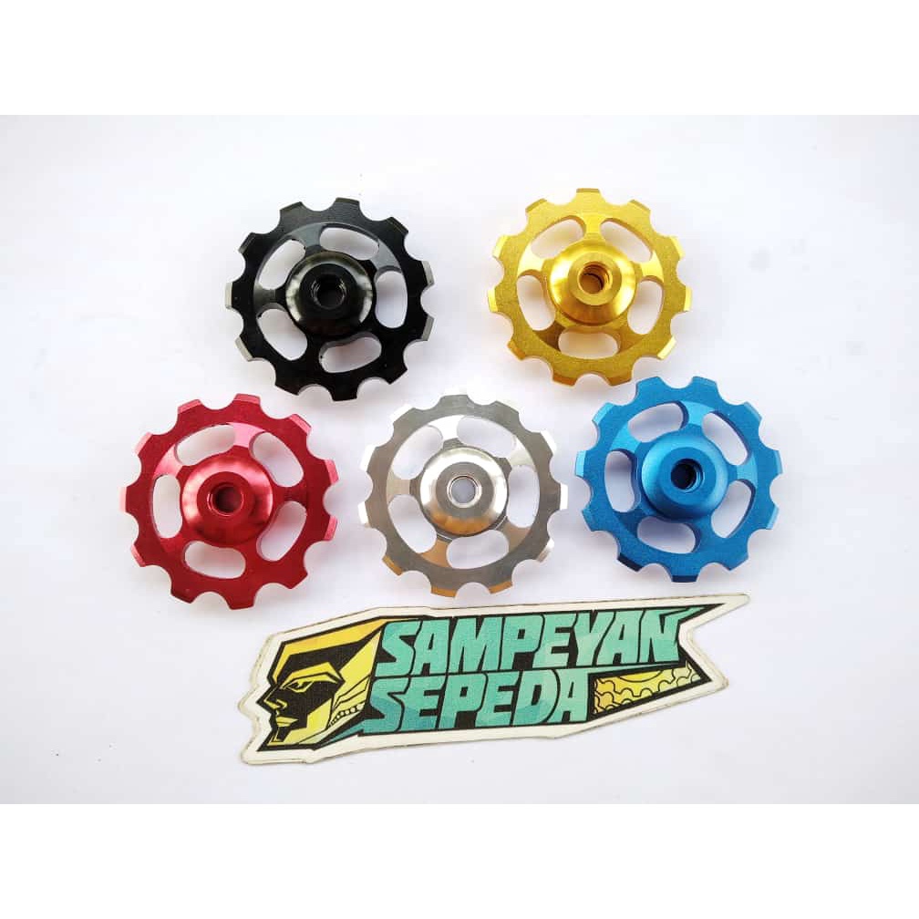 Pulley RD CNC Alloy 11T Jockey Wheels Rear Derailleur Gir Belakang Bearing Sepeda MTB Federal