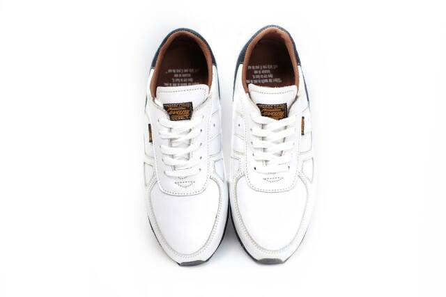 JELLAL WHITE | SKO x CEVANY | 100% Original Sepatu Pria Sneakers Kulit Asli