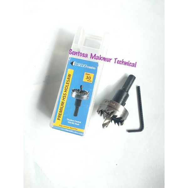 BENZ 30 MM Hole Saw Besi HSS Mata Bor Pembolong Besi 30mm