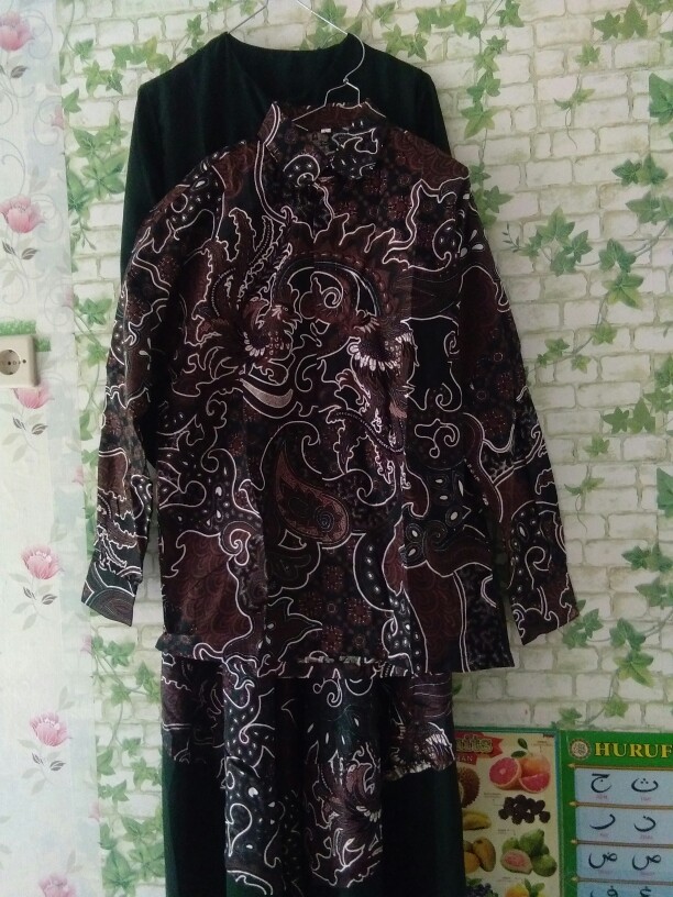 Couple Batik Keluarga Gamis Lonceng Model Jazz Gamis Jazzy Couple Gamis Batik Kerah Jazzbatik Wolfis