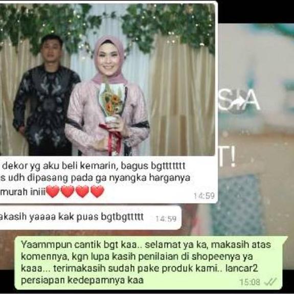 Promo Paket photobooth lamaran nikahan lengkap / dekorasi lamaran / dekorasi tunangan (PAKETDAUN) ..